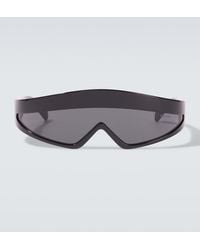 Prada - Logo Shield Sunglasses - Lyst