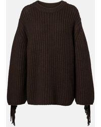 Lisa Yang - Hilma Fringed Oversized Sweater - Lyst