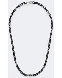 David Yurman - Dy Madison Titanium And Sterling Chain Necklace - Lyst