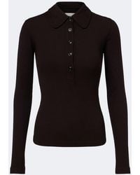 Citizens of Humanity - Brea Ribbed-Knit Polo Shirt - Lyst
