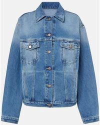 Prada - Oversized Denim Jacket - Lyst