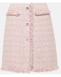 Giambattista Valli - High-rise Tweed Miniskirt - Lyst