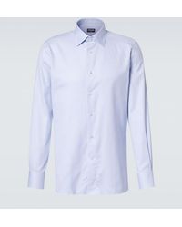 ZEGNA - Cotton Oxford Shirt - Lyst