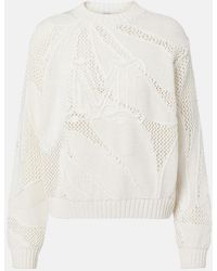 Max Mara - Salvo Open-Knit Cotton Sweater - Lyst