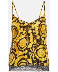 Versace - Caraco Barocco En Soie - Lyst