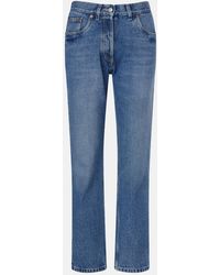 Prada - Jeans Rectos De Tiro Bajo - Lyst