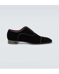 Christian Louboutin - Greggyrocks Velvet Oxford Shoes - Lyst