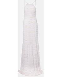 Missoni - Halterneck Open-Back Lame Gown - Lyst