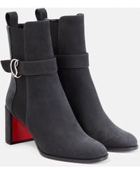 Christian Louboutin - Cl Chelsea Booty Suede Ankle Boots - Lyst