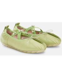 Simone Rocha - Ballerinas Grip Aus Satin Mit Kristallen - Lyst