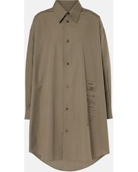 MM6 by Maison Martin Margiela - Cotton Shirt Dress - Lyst