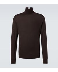 Calvin Klein - Ash Wool Turtleneck Sweater - Lyst