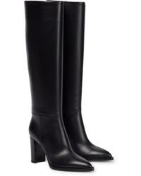 Gianvito Rossi Kerolyn 85 Leather Knee-high Boots - Black