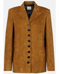 KHAITE - Saraphina Suede Jacket - Lyst
