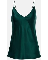 Max Mara - Metello Silk Satin Tank Top - Lyst