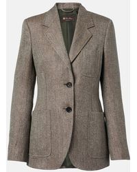 Loro Piana - Eleanor Chevron Linen Blazer - Lyst