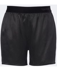 Tom Ford - Silk Satin Pajama Shorts - Lyst