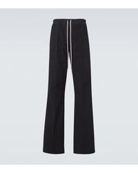 Rick Owens - Dietrich Cotton Wide-Leg Pants - Lyst