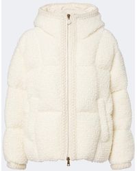 Moncler - Cristallin Wool-Blend Boucle Down Jacket - Lyst
