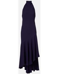 Alaïa - Asymmetric Halterneck Maxi Dress - Lyst