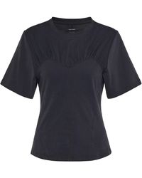 Isabel Marant T-Shirt Zazie aus Baumwoll-Jersey - Schwarz