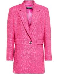 Dolce & Gabbana Sequined Blazer - Pink