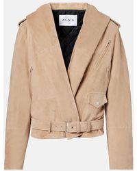 Alaïa - Veste En Daim - Lyst
