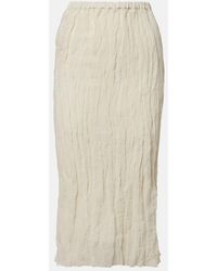 Rohe - Cotton-Blend Midi Skirt - Lyst