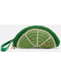 Chloé - Clutch Tropicus Lime Slice Con Piel - Lyst