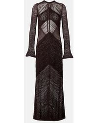 STAUD - Vera Knitted Open-Back Maxi Dress - Lyst
