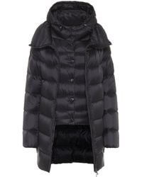 Moncler Ladies Black Ange Detachable Double-layer Shell-down Coat