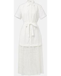 Jonathan Simkhai - Jenner Poplin And Lace Shirt Dress - Lyst