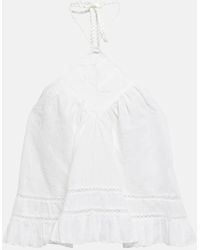 Isabel Marant - Top Lisio in misto cotone - Lyst