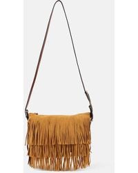 Isabel Marant - Schultertasche Leyden Mini Aus Veloursleder - Lyst