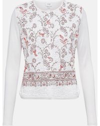 Giambattista Valli - Embroidered Cashmere And Silk Cardigan - Lyst