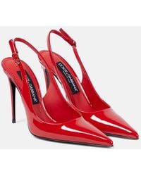 Dolce & Gabbana - Patent-finish Pumps - Lyst