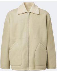 AURALEE - Reversible Shearling Jacket - Lyst