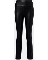 Wolford - Edie Coated Cropped Slim Pants - Lyst