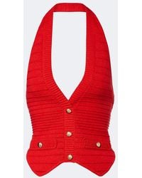 retroféte - Tinsley Knitted Crop Top - Lyst