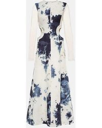 Chloé - Chloe Tie-dye Cutout Midi Dress - Lyst