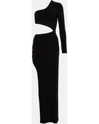 Norma Kamali - Shane One-shoulder Cutout Stretch-jersey Gown - Lyst