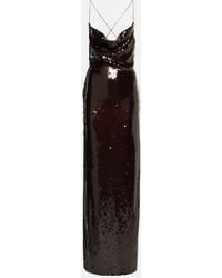 Magda Butrym - Sequined Draped Gown - Lyst