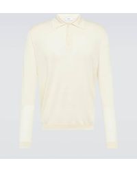 Lardini - Wool, Silk, And Cashmere Polo Sweater - Lyst