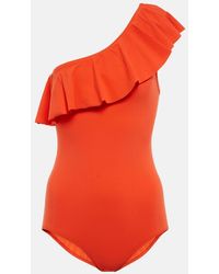 Isabel Marant - Sicilya One-Shoulder Swimsuit - Lyst