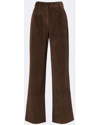 AYA MUSE - Aven Cotton-Blend Corduroy Wide-Leg Pants - Lyst
