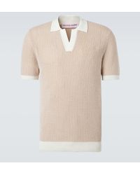 Orlebar Brown - Horton Crochet Cotton Polo Sweater - Lyst