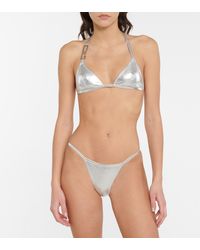 Dolce & Gabbana Triangel-Bikini - Mettallic