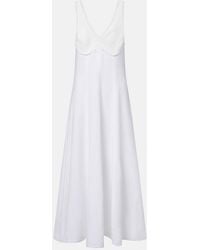Polo Ralph Lauren - Crocheted Linen Midi Dress - Lyst