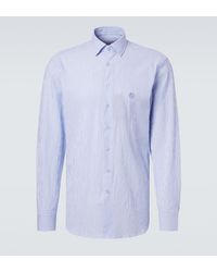 Etro - Roma Striped Cotton Shirt - Lyst