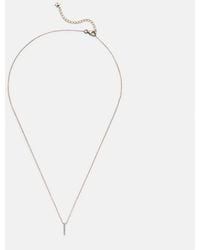 Mateo - 14Kt La Barre Necklace With Diamonds - Lyst